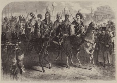 The Coronation of the Czar, the Representatives of the Asiatic Tribes on the Occasion by Gustave Janet